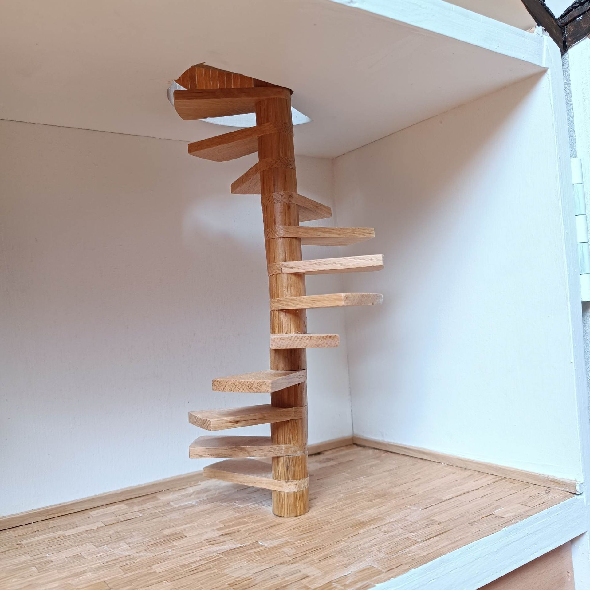 Houten spiltrap